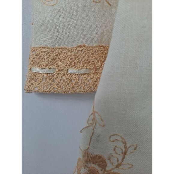 Rimara Ladies Pullover Linen Tunic, Size Medium.   Gorgeous Embroidery,  3/4... - Picture 12 of 12